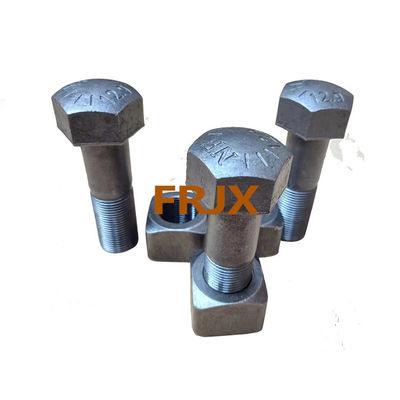 качество  Heavy Duty Excavator Track Bolts New Quenching And Tempering Heat Treatment Zinc Finish завод