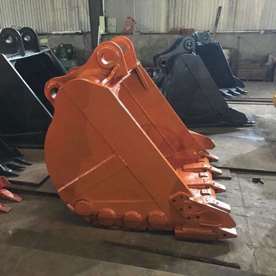 Укрепленная тяжелая желтая изогнутая корыльная экскаваторная ведра с вместимостью 1 кубический метр